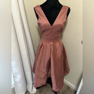 Iris Mauve High Low Dress
